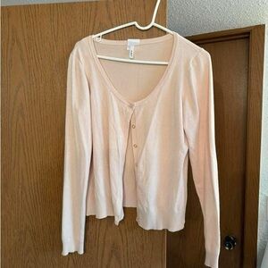 Studio Y Light Pink Cardigan